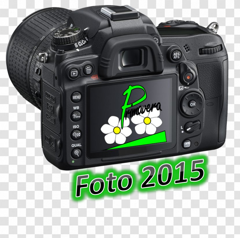Nikon D7000 D7100 D7200 D3200 D90 - Single Lens Reflex Camera Transparent PNG
