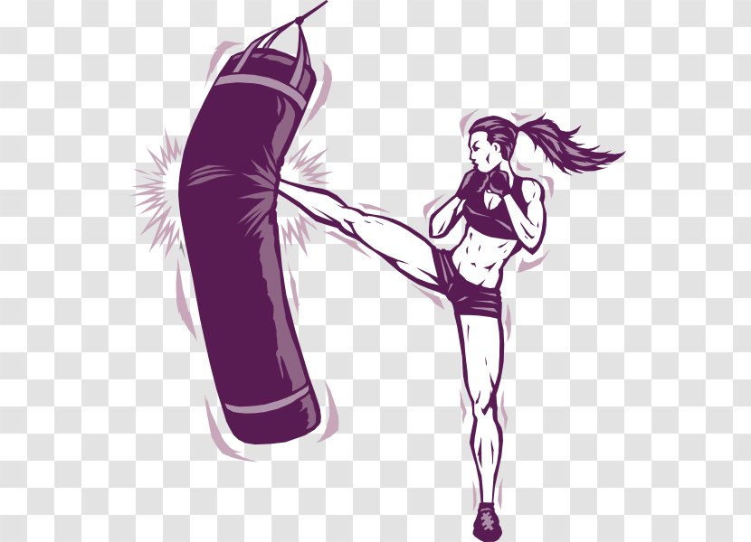 Kickboxing Wall Decal Combat - Punch - Boxing Transparent PNG