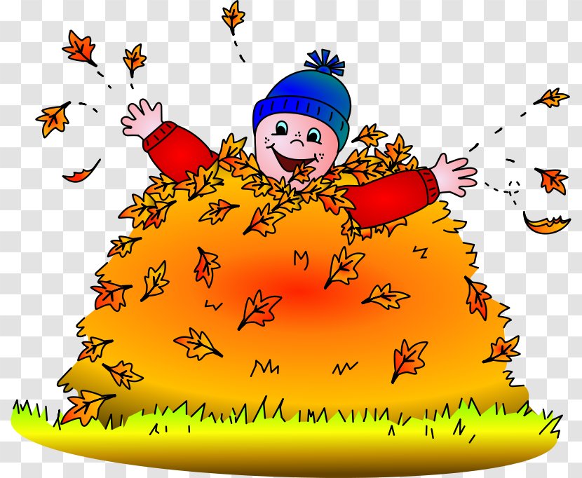 Play Autumn Leaf Color Clip Art - Jumping - Fall Activities Cliparts Transparent PNG