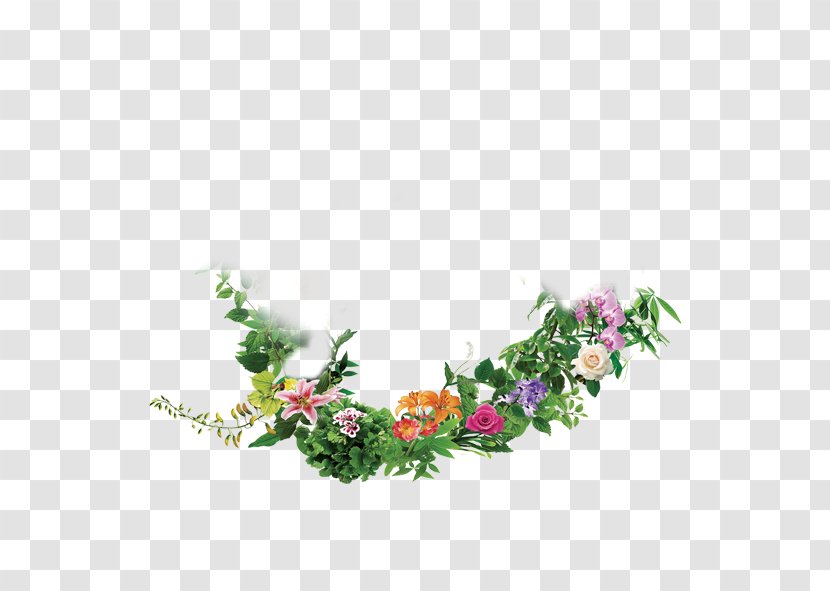 Wreath Floral Design Download Wedding - Arm Architecture - Continental Exquisite Garland Transparent PNG