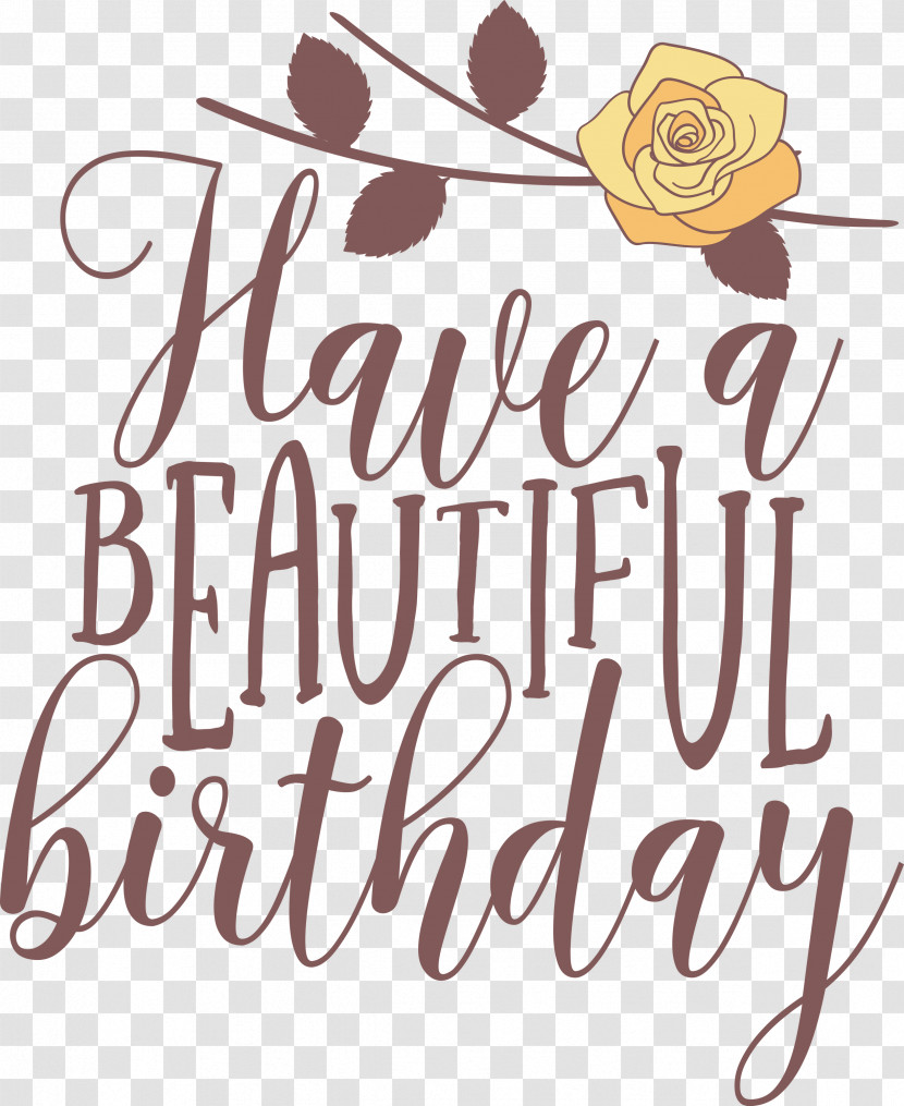 Beautiful Birthday Transparent PNG