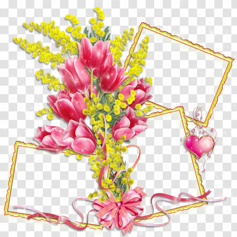 Flower Picture Frames Photography - Birthday - March Transparent PNG