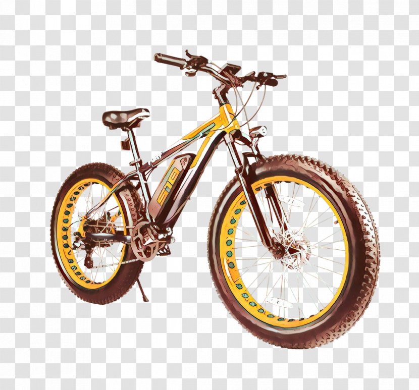 Background Yellow Frame - Bicycle Tire - Metal Hybrid Transparent PNG