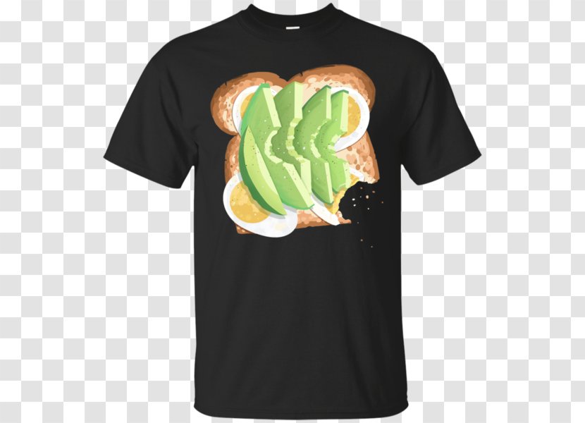 Long-sleeved T-shirt Hoodie Top - Green - Avocado Toast Transparent PNG