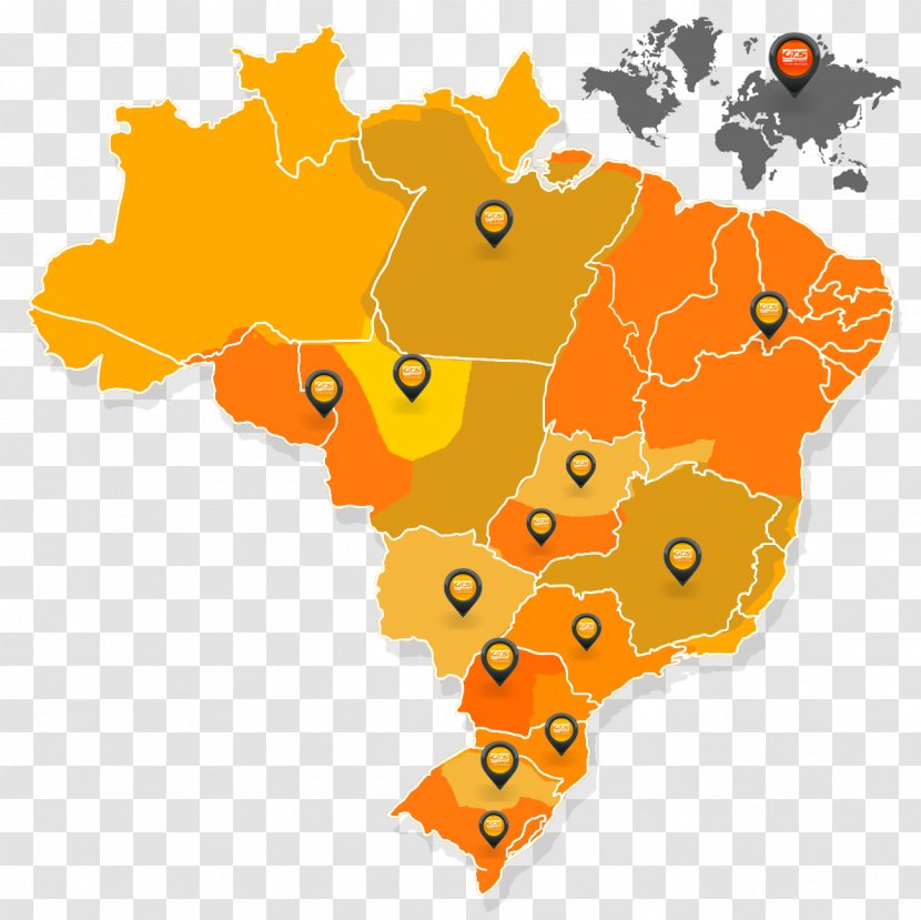 Brazil World Map Transparent PNG