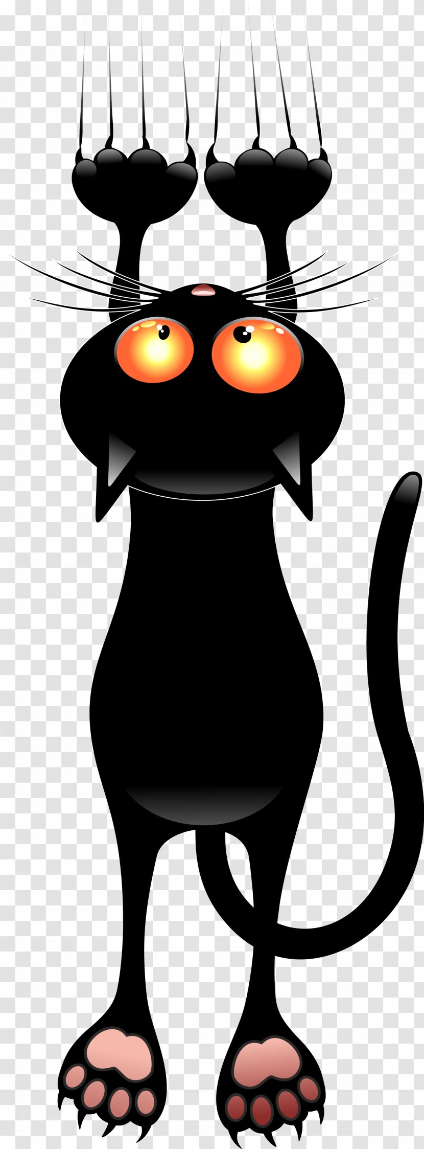 Black Cat Kitten Clip Art - Claw - Witch Transparent PNG