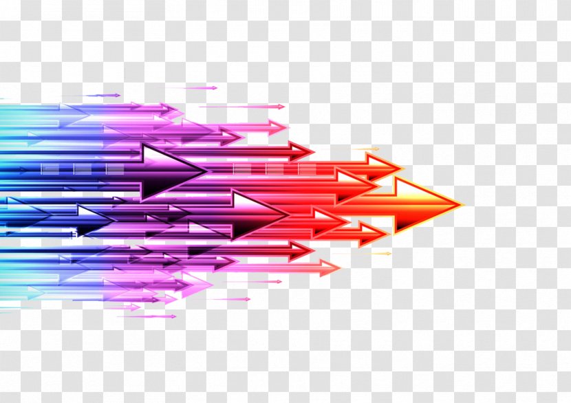 Digital Data Arrow Euclidean Vector - Art - Colorful Transparent PNG