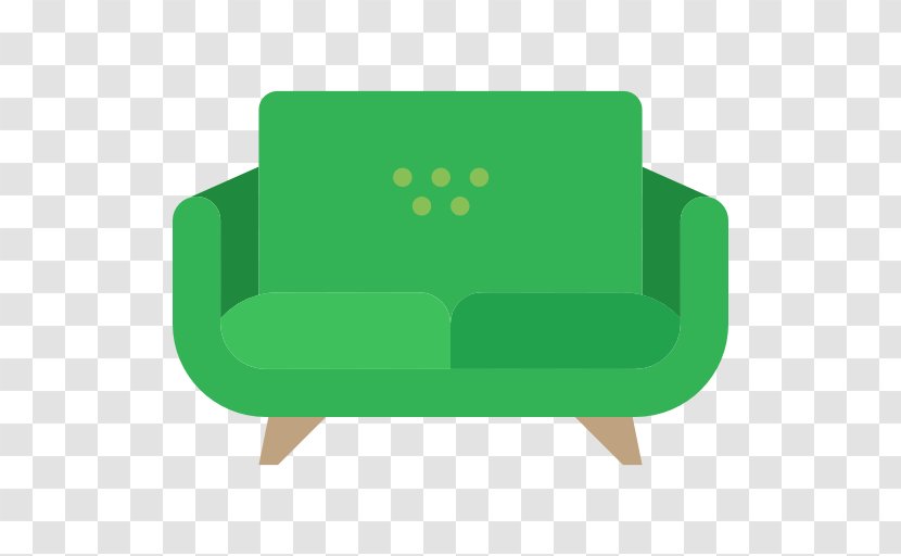 Couch Furniture Chair Icon - A Green Sofa Transparent PNG