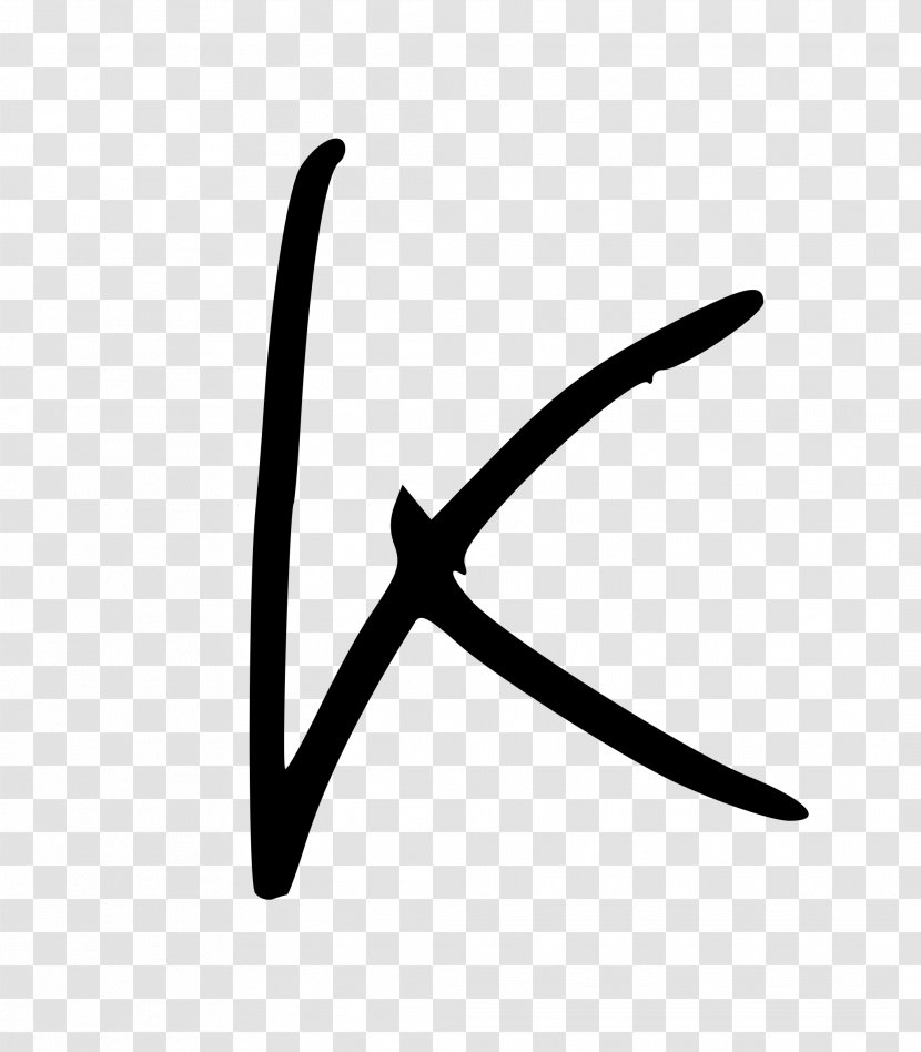Letter K Alphabet Clip Art - Silhouette Transparent PNG