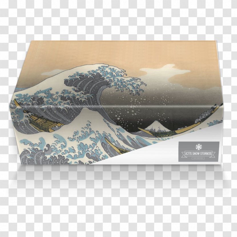 The Great Wave Off Kanagawa Thirty-six Views Of Mount Fuji Brand Prefecture - Sneakers - Shoe Box Transparent PNG