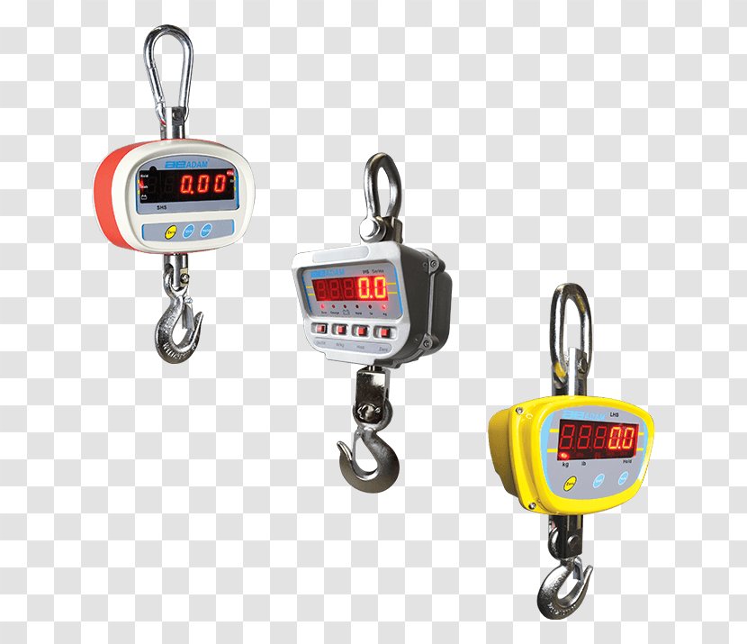 Measuring Scales Crane Hoist Adam Equipment Measurement - Tool - Hanging Scale Transparent PNG