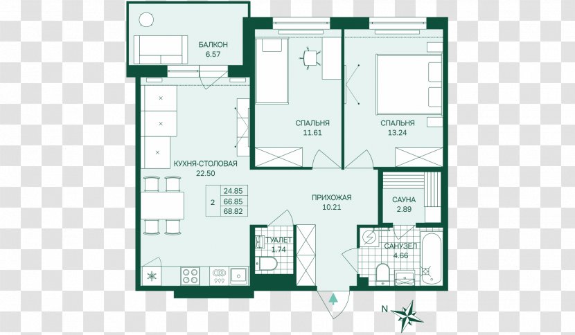 Apartment Lund Storey Sauna Floor Plan - Beach Transparent PNG