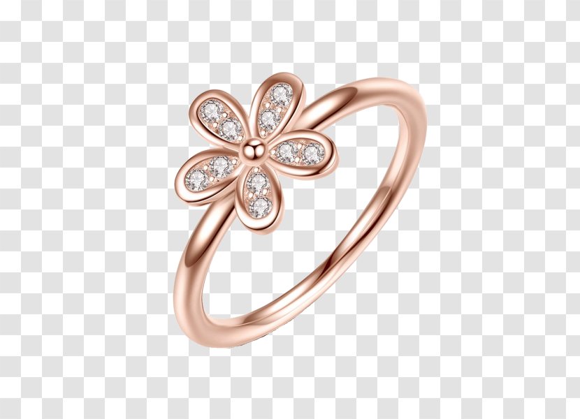 Earring Cubic Zirconia Sterling Silver Jewellery - Bezel - Like Daisy Flower Ring Transparent PNG