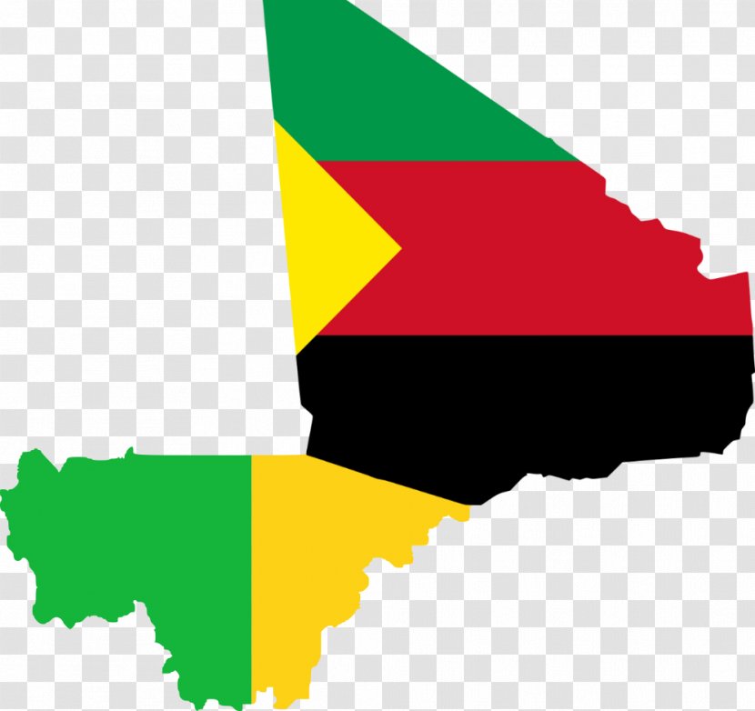 Flag Of Mali Blank Map Transparent PNG