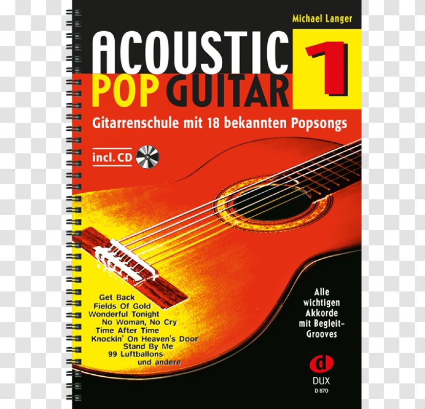 Acoustic Pop Guitar: Einführung In Die Welt Des Fingerstyle. 2 Guitar Vol 1 / Langer Michael Book Gitarrenschule - Compact Disc - Band Transparent PNG