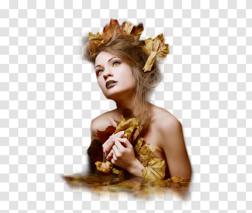 Autumn Woman - Heart Transparent PNG