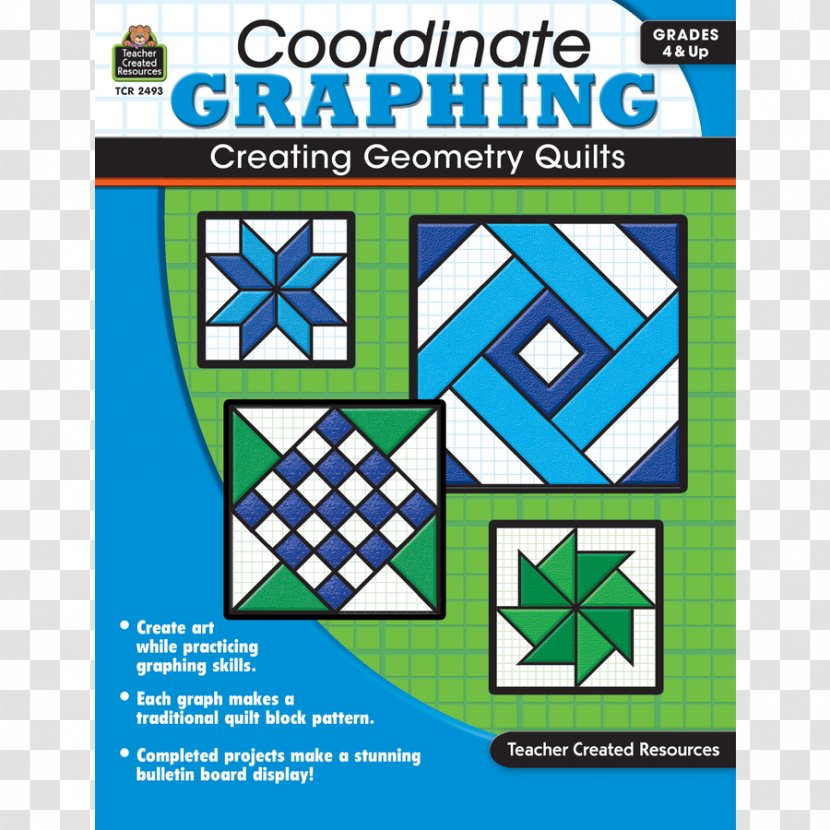 Coordinate Graphing: Creating Geometry Quilts, Grades 4 & Up Graph Of A Function Teacher Material Mathematics Transparent PNG