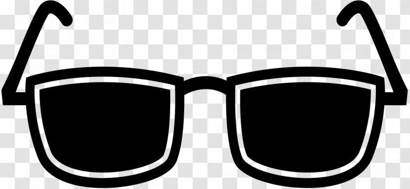 Sunglasses Goggles Clip Art Black & White - Personal Protective Equipment - M Transparent PNG