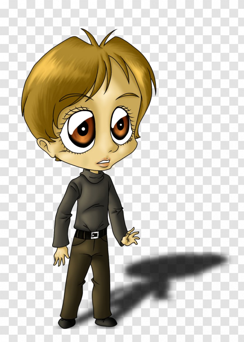 Human Hair Color Cartoon Brown Figurine - Boy Transparent PNG