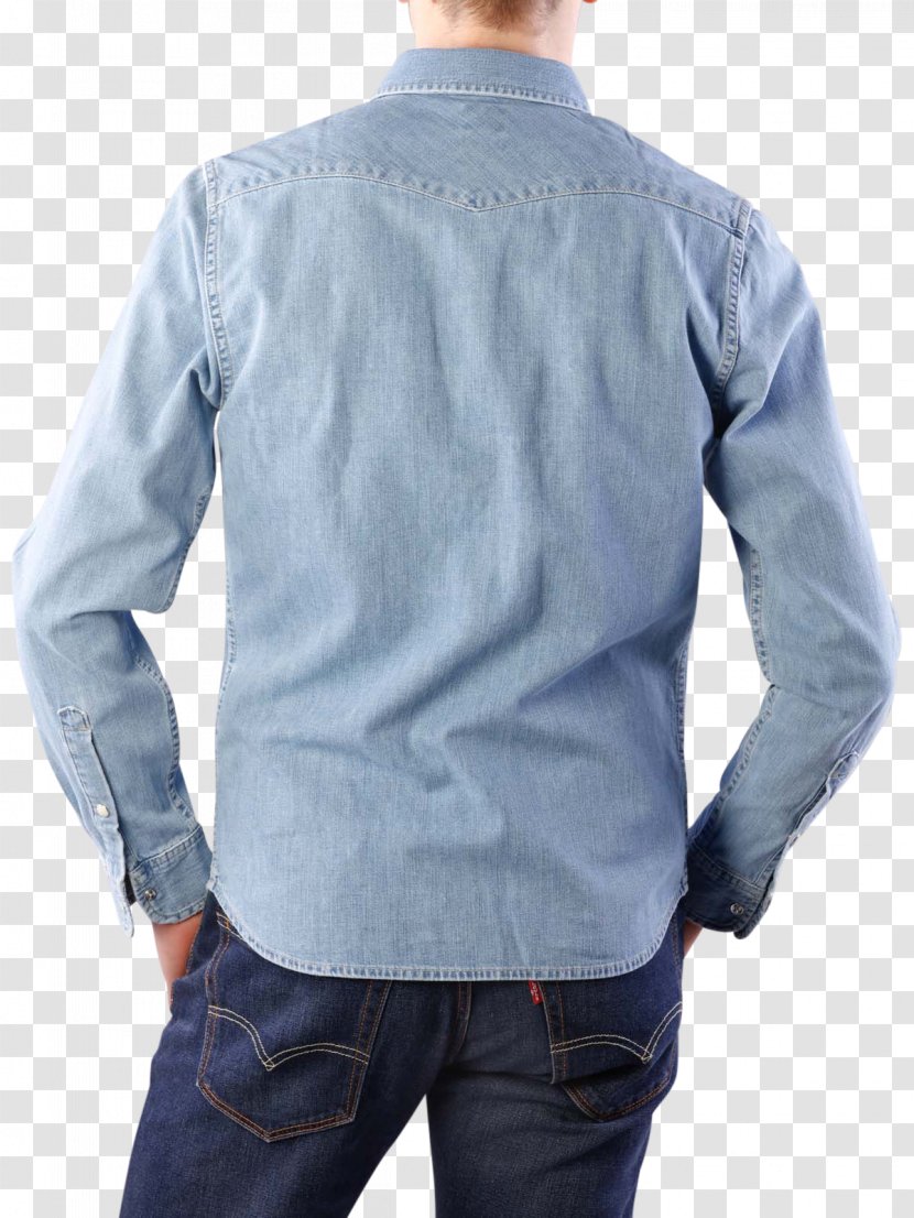 Dress Shirt Denim Sleeve Collar Transparent PNG