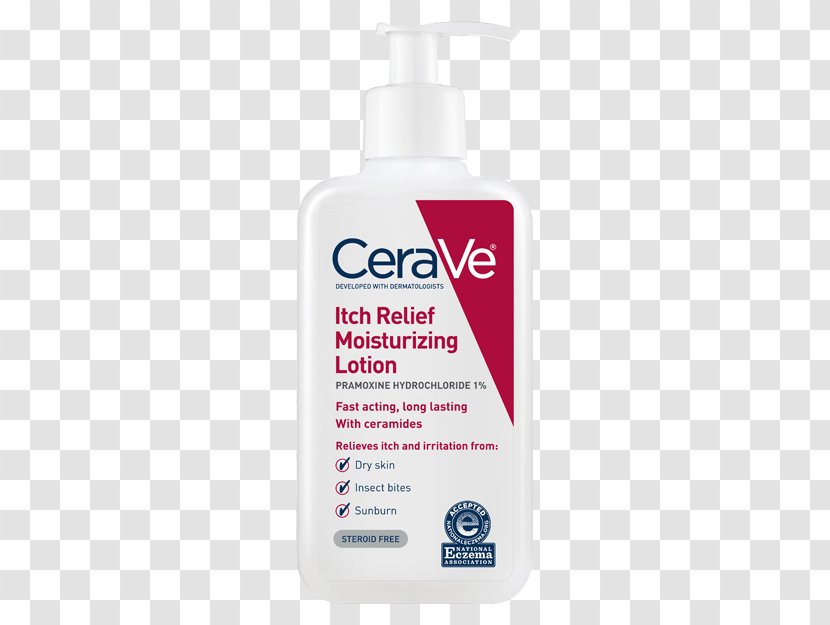 CeraVe Moisturizing Lotion Sunscreen Moisturizer Itch Relief Cream - Xeroderma Transparent PNG