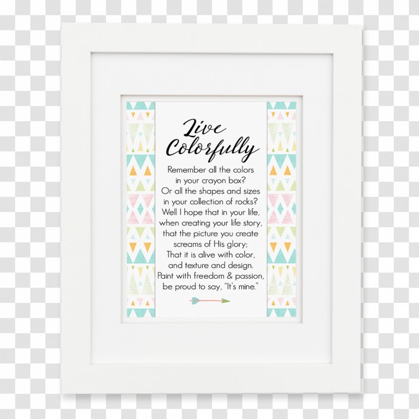 Picture Frames Pattern - Text - Colorfully Transparent PNG