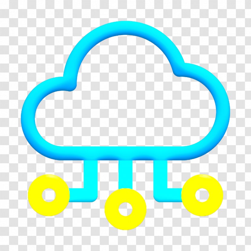 Big Data Icon Cloud Computing - Turquoise - Storage Transparent PNG
