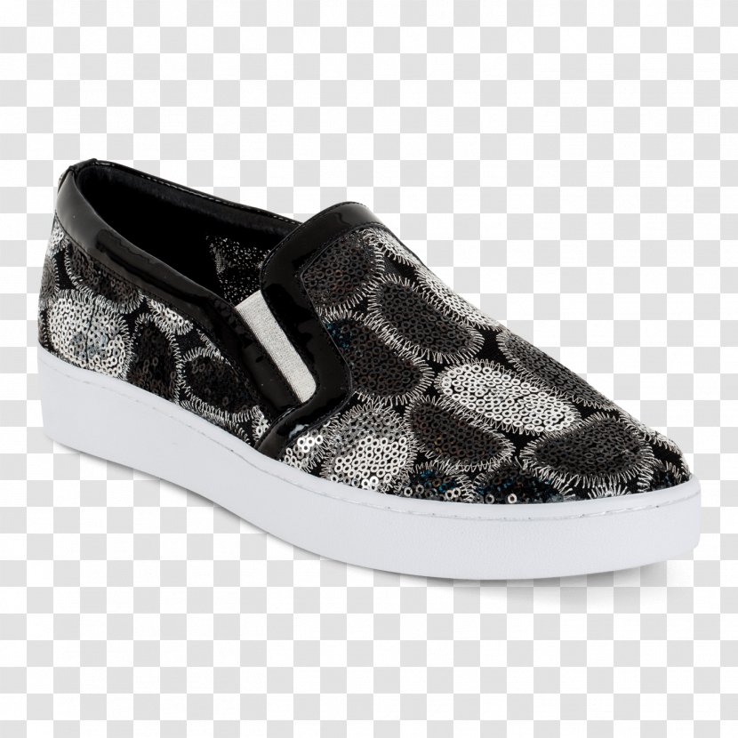 Skate Shoe Sneakers Slip-on - Silver Sequins Transparent PNG