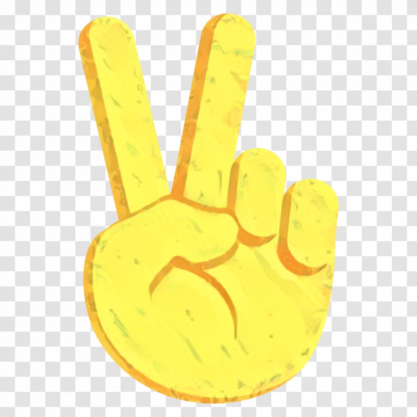 Yellow Background - Gesture - Glove Thumb Transparent PNG