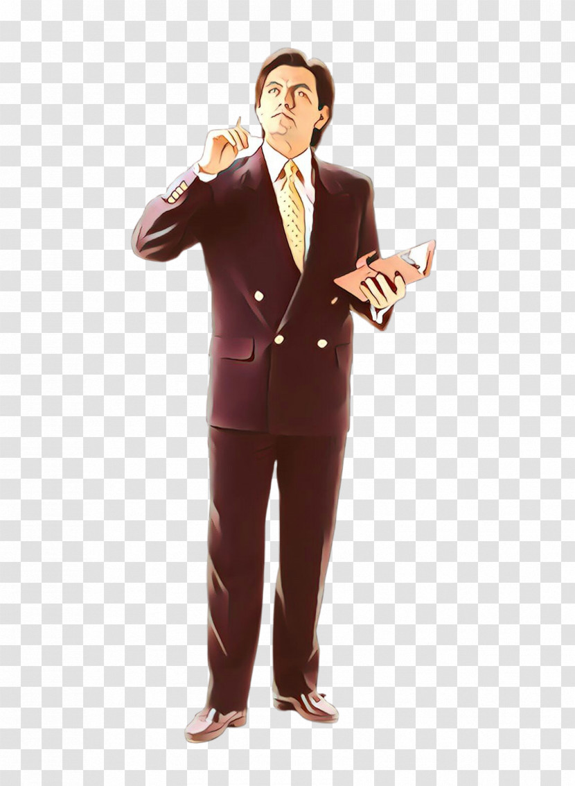 Suit Standing Formal Wear Tuxedo Gentleman Transparent PNG