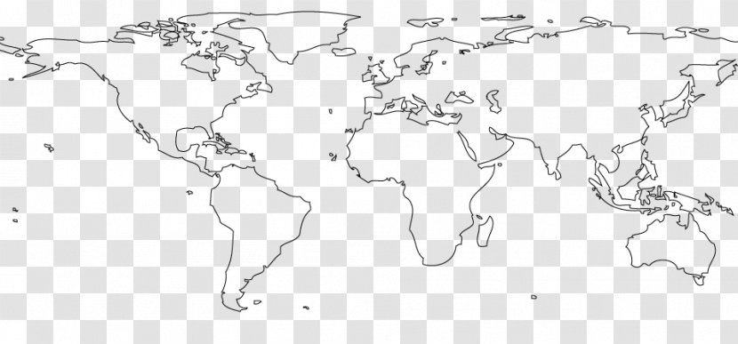 World Map Blank Globe - Atlas - High-resolution Of The Transparent PNG