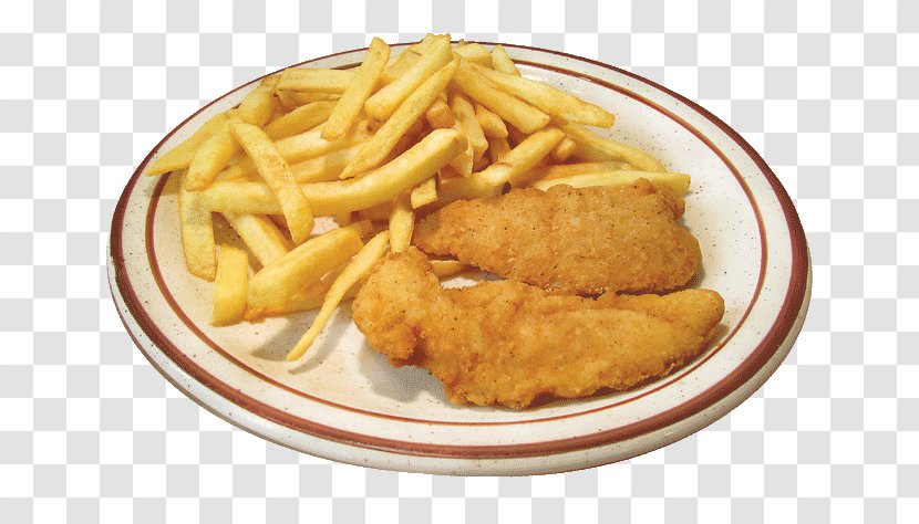 Fish And Chips - Chicken - Comfort Food Meat Transparent PNG