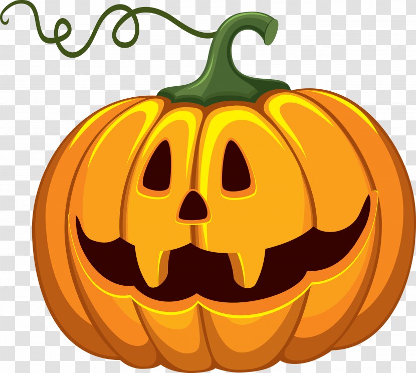 Jack-o'-lantern Halloween Clip Art - Vegetable - Pumpkin Transparent PNG