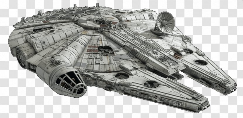 Star Wars Starship Millennium Falcon Spacecraft Transparent PNG