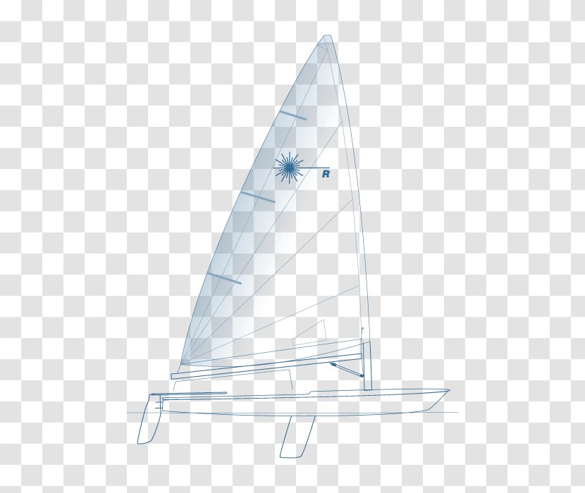 Dinghy Sailing Cat-ketch Yawl - Boat - Laser Radial Tipo Vela Transparent PNG