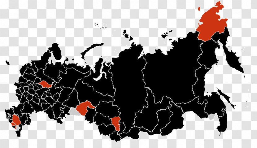 Russia World Map Vector - Contour Line Transparent PNG