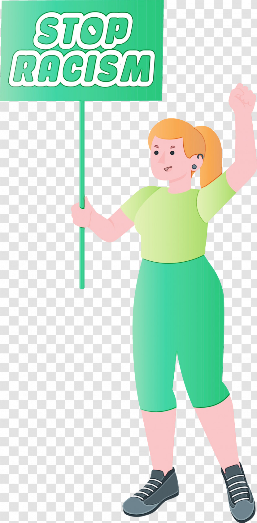 Clothing Character Green Line Area Transparent PNG