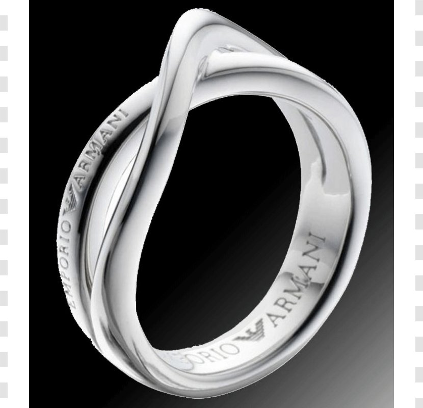 Wedding Ring Armani Jewellery Silver - Sterling Transparent PNG