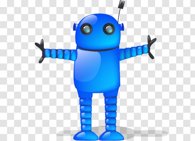 Blue Robot Android Clip Art - Mascot - Sh Cliparts Transparent PNG