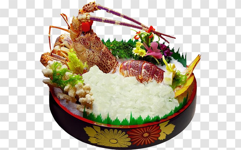Seafood Homarus Caridea Asian Cuisine Palinurus Elephas - Grilled Food - Lobster Platter Material Transparent PNG