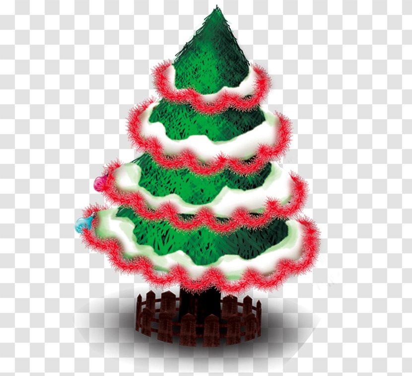 Christmas Tree Ornament - Feliz Navidad - Red Lace Material Transparent PNG