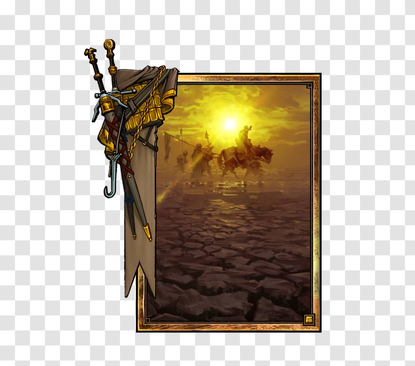 Gwent: The Witcher Card Game Geralt Of Rivia Ciri Playing - Picture Frame - Drought Transparent PNG