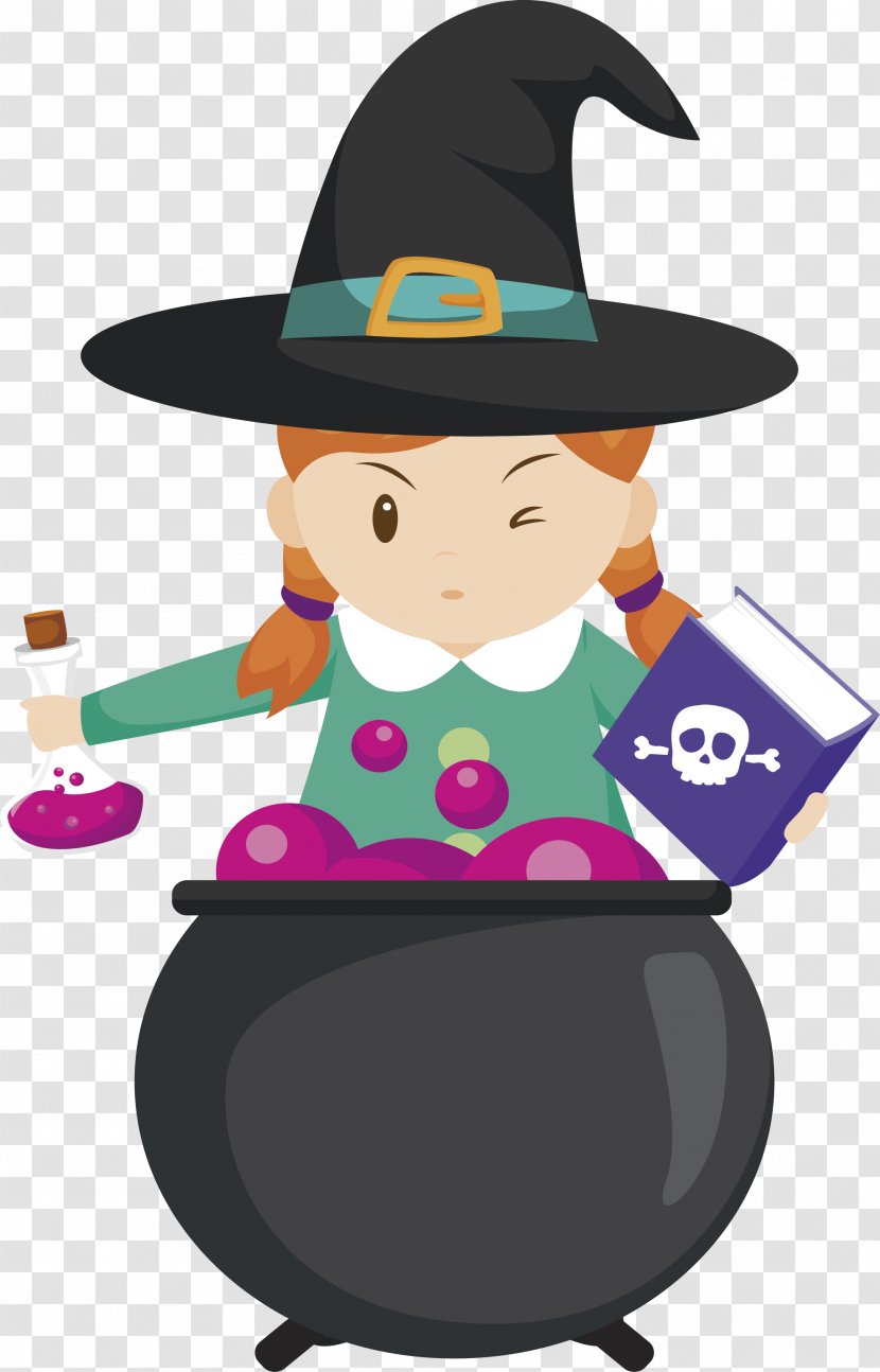 Boszorkxe1ny Euclidean Vector Halloween Magic - Costume - Witch Of The Academy Transparent PNG
