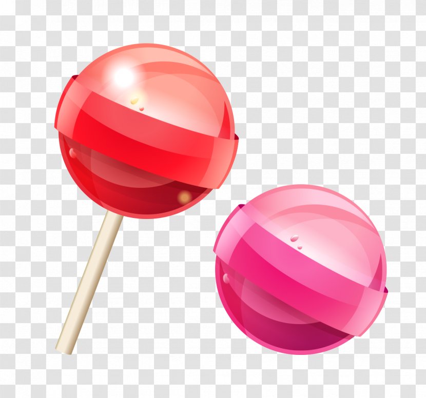 Lollipop Candy Childrens Day Icon - Childhood - Rose Red Simple Decorative Pattern Transparent PNG
