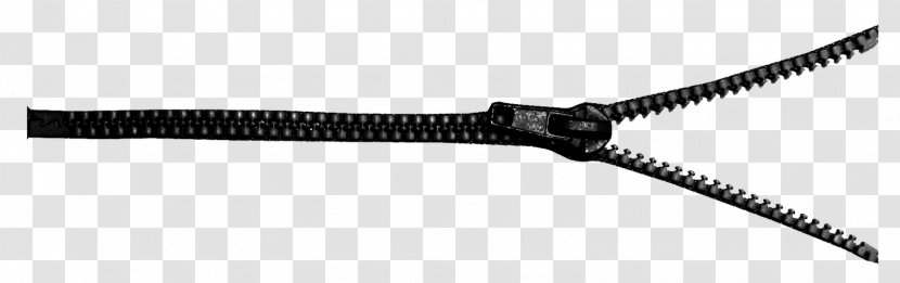 Black And White Angle - Hardware - Zipper Transparent PNG