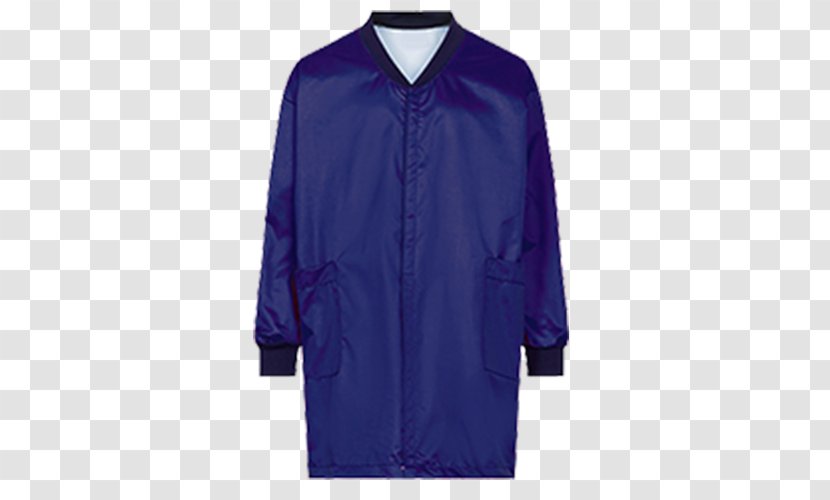 Sleeve Outerwear Jacket Dress Shirt - Electric Blue Transparent PNG