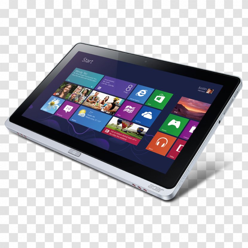 Acer Iconia W700 11.6-inch Tablet With Keyboard (Silver) (Intel Core I5 3317U 1.7GHz, 4GB RAM, 128GB SSD, Camera, Wi-Fi, BT, Windows 8) ICONIA W700-6499 11.60 W510 Intel Atom - Electronic Device - Bigger Zoom Big Transparent PNG