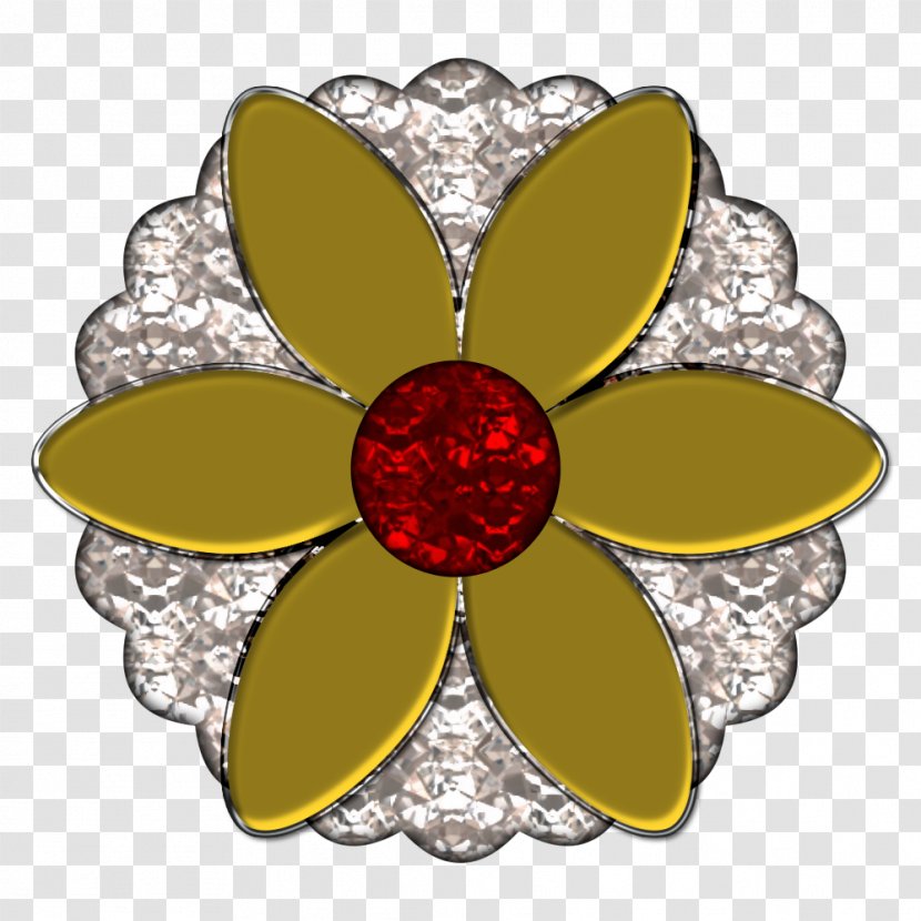 Flower Gemstone Clip Art - Ruby - Flowers Transparent PNG