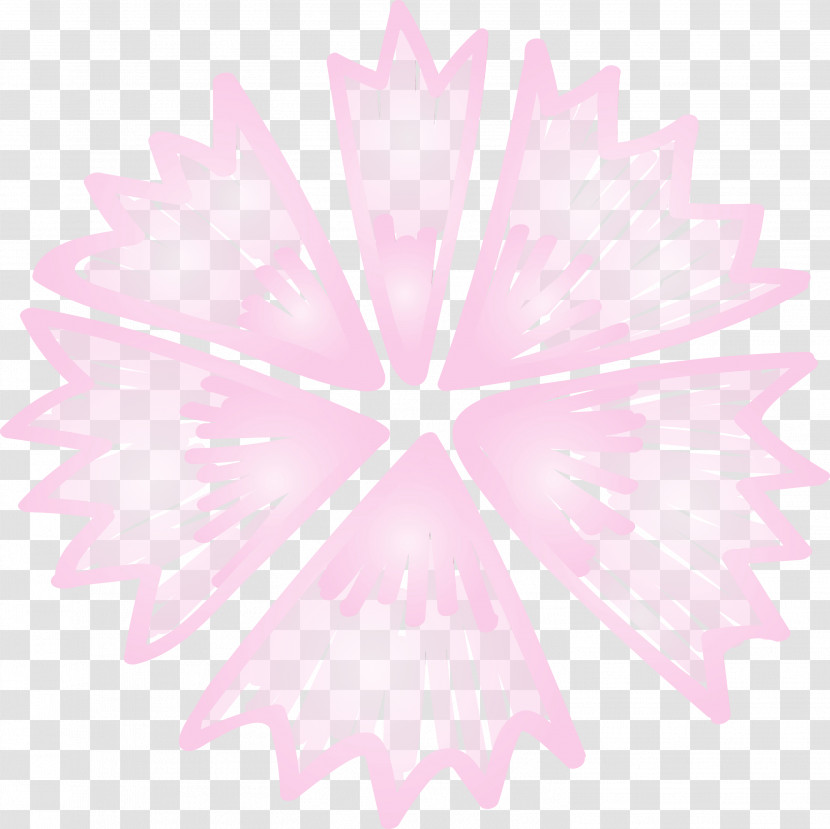 Petal Pink M Symmetry Transparent PNG