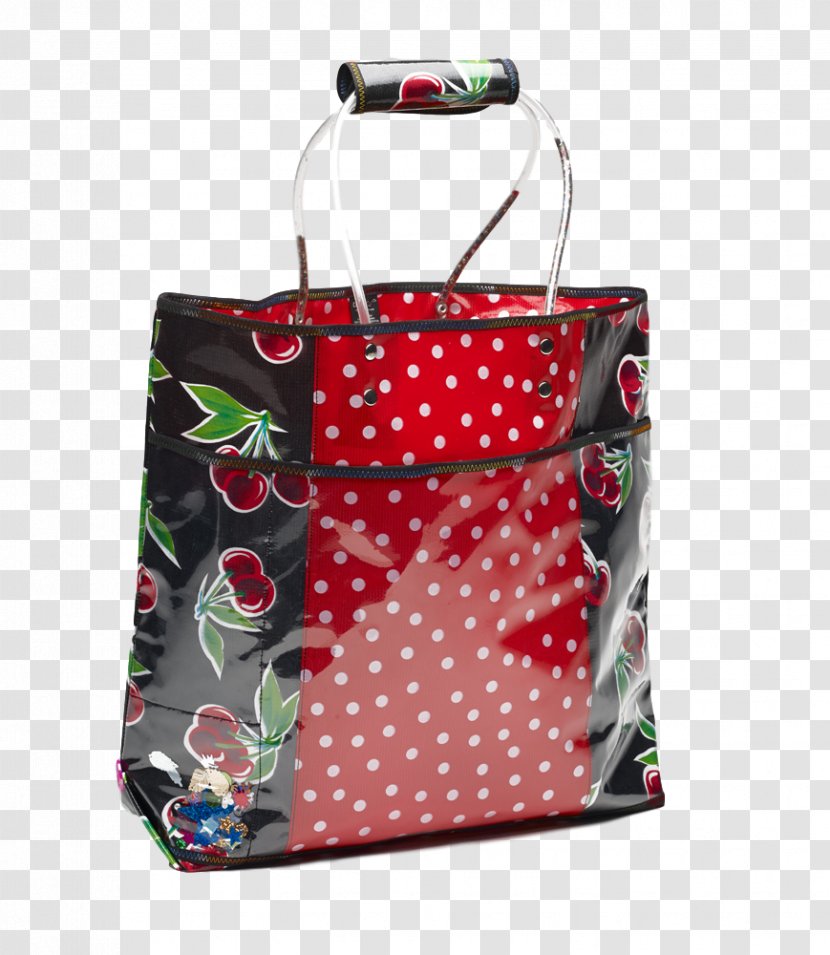 Tote Bag Polka Dot Shopping Baggage - Oilcloth - Canvas Transparent PNG